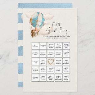 Beer Baby shower Game - vind het Gast Bingo