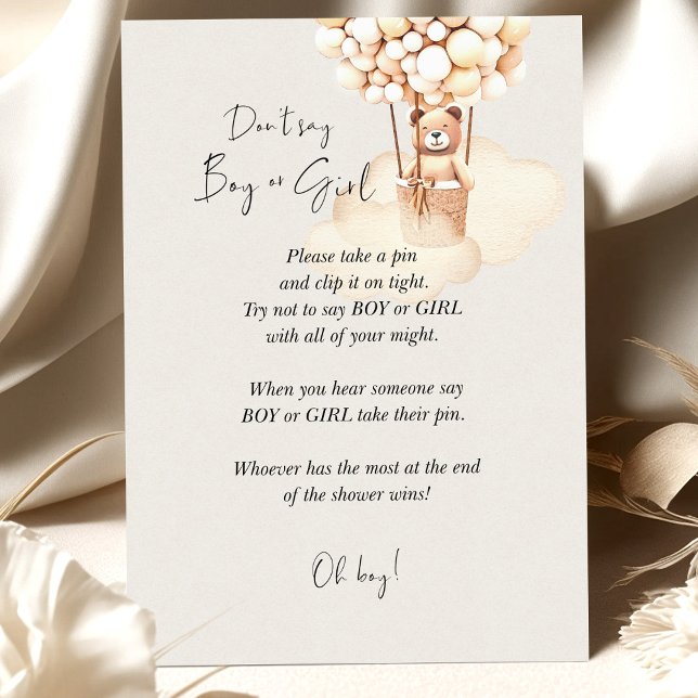 Beer Baby shower Game Zeg geen jongen of meisje (Creator heeft geüpload)