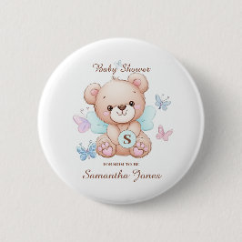 Beer Baby shower gepersonaliseerd Ronde Button 5,7 Cm