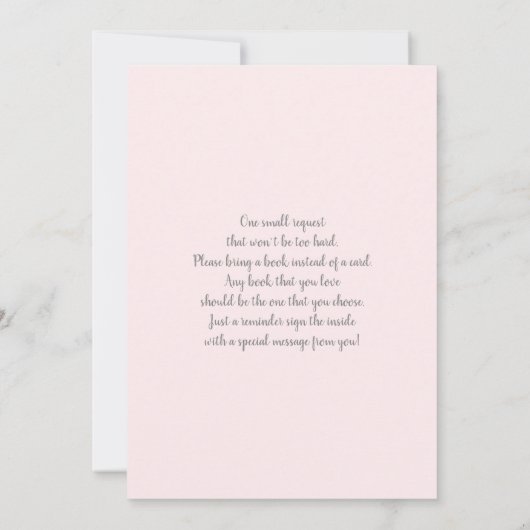 Beer Baby shower Girl Invitation Kaart (Achterkant)