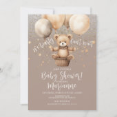 Beer Baby shower Glitter Bohemian Rustic Kaart (Voorkant)