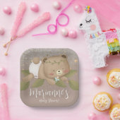 Beer Baby shower Glitter Bohemian Stars Gold Papieren Bordje (Feest)