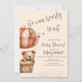 Beer Baby shower Glitter Stars Rustiek Kaart (Voorkant)