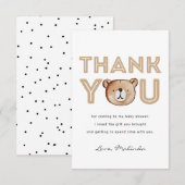 Beer Baby shower Hartelijk dank | BABY BEER Bedankkaart (Voorkant / Achterkant)