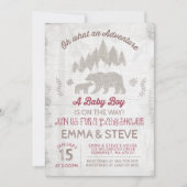 Beer Baby shower Invitation Boy Adventure Shower Kaart (Voorkant)