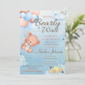 Beer Baby Shower Jongen Kaart (Staand voorkant)