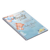 Beer Baby Shower Jongen Notitieboek (Rechterzijde)