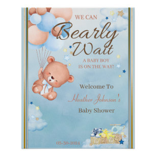 Beer Baby Shower Jongen Perfect Poster