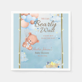 Beer Baby Shower Jongen Servet