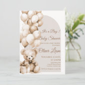 Beer Baby Shower Jongens uitnodiging (Staand voorkant)