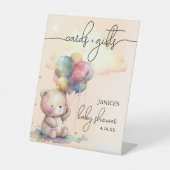Beer Baby shower Kaarten + Cadeaus Reclamebord Met Voetstuk (Voorkant)