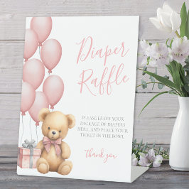 Beer Baby shower Luier Raffle Enclosure Kaart Reclamebord Met Voetstuk