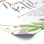 Beer Baby shower luier Raffle Sign Poster (Hoek)