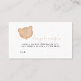 Beer Baby shower Luier Raffle Ticket