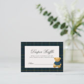 Beer Baby shower luierkrabbel Informatiekaartje (Staand voorkant)