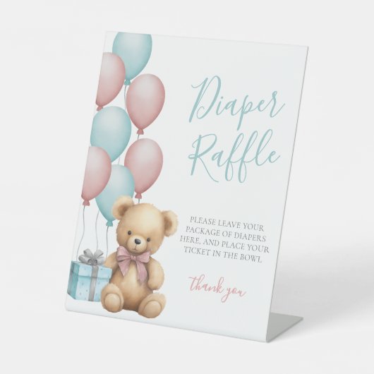 Beer Baby shower luierkrabbel Reclamebord Met Voetstuk (Voorkant)