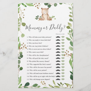 Beer Baby shower Mama of Daddy Game