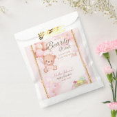 Beer Baby shower Meisje Bedankzakje (Gezegeld)