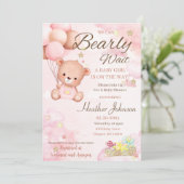 Beer Baby shower Meisje Kaart (Staand voorkant)