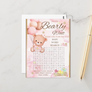Beer Baby Shower Meisje Spel Briefkaart