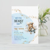 Beer Baby shower met Luier Raffle Tickets Kaart (Staand voorkant)