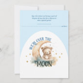 Beer Baby shower met Luier Raffle Tickets Kaart (Achterkant)