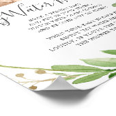 Beer Baby shower Mijn water brak teken Poster (Hoek)