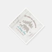 Beer Baby shower Papier Napkin Boy Adventure-Showe Servet (Hoek)