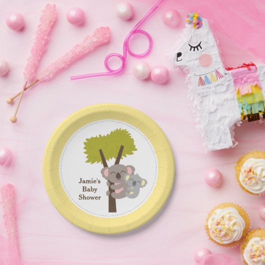 Beer Baby shower Partij bij de Cute MammMammie Koa Papieren Bordje (Feest)