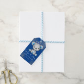 Beer Baby shower Prins Sparkly Blue Boys Cadeaulabel (Met Touw)