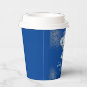 Beer Baby shower Prins Sparkly Blue Boys Papieren Bekers (Rechts)