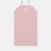 Beer Baby Shower Prinses Glitter Roze B Cadeaulabel (Achterkant)