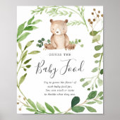 Beer Baby shower raden de Baby voedsel Poster (Voorkant)
