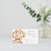 Beer baby shower raden hoeveel Teddy Grahams Informatiekaartje (Staand voorkant)