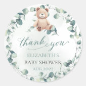 Beer Baby shower Ronde Sticker (Voorkant)