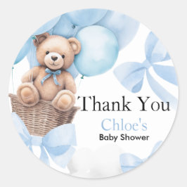 Beer Baby shower Ronde Sticker