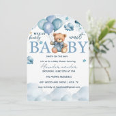 Beer Baby shower, schattig Baby shower Kaart (Staand voorkant)