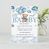 Beer Baby shower, schattig Baby shower Kaart (Staand voorkant)