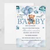 Beer Baby shower, schattig Baby shower Kaart (Voorkant / Achterkant)