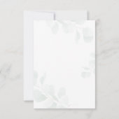 Beer Baby shower Script Eucalyptus Greenery Kaart (Achterkant)