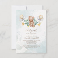 Beer Baby shower Script Eucalyptus Greenery