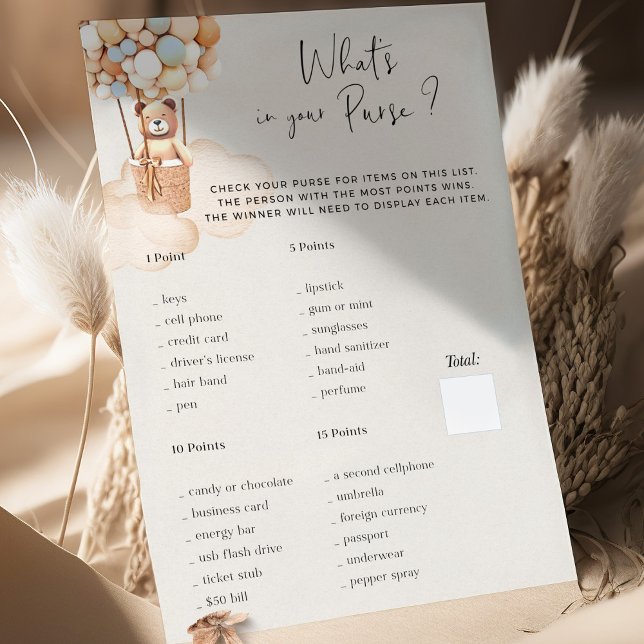 Beer Baby shower speelt wat in je tas? (Creator heeft geüpload)