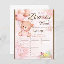 Beer Baby shower spel voor meisjes