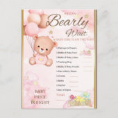 Beer Baby shower spel voor meisjes Briefkaart (Voorkant)