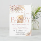 Beer Baby Shower Uitnodiging (Staand voorkant)