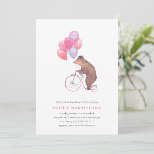  Beer Baby shower Uitnodiging (Staand voorkant)