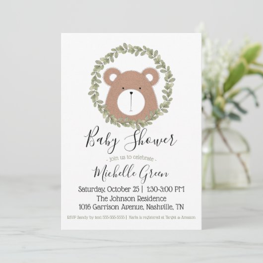 Beer Baby shower Uitnodiging (Staand voorkant)