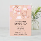 BEER BABY SHOWER UITNODIGING (Staand voorkant)