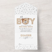 Beer Baby shower Uitnodiging + Luierspoeling in éé (Binnen)