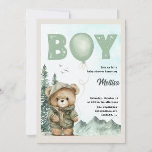Beer Baby shower Uitnodiging voor Baby Boy